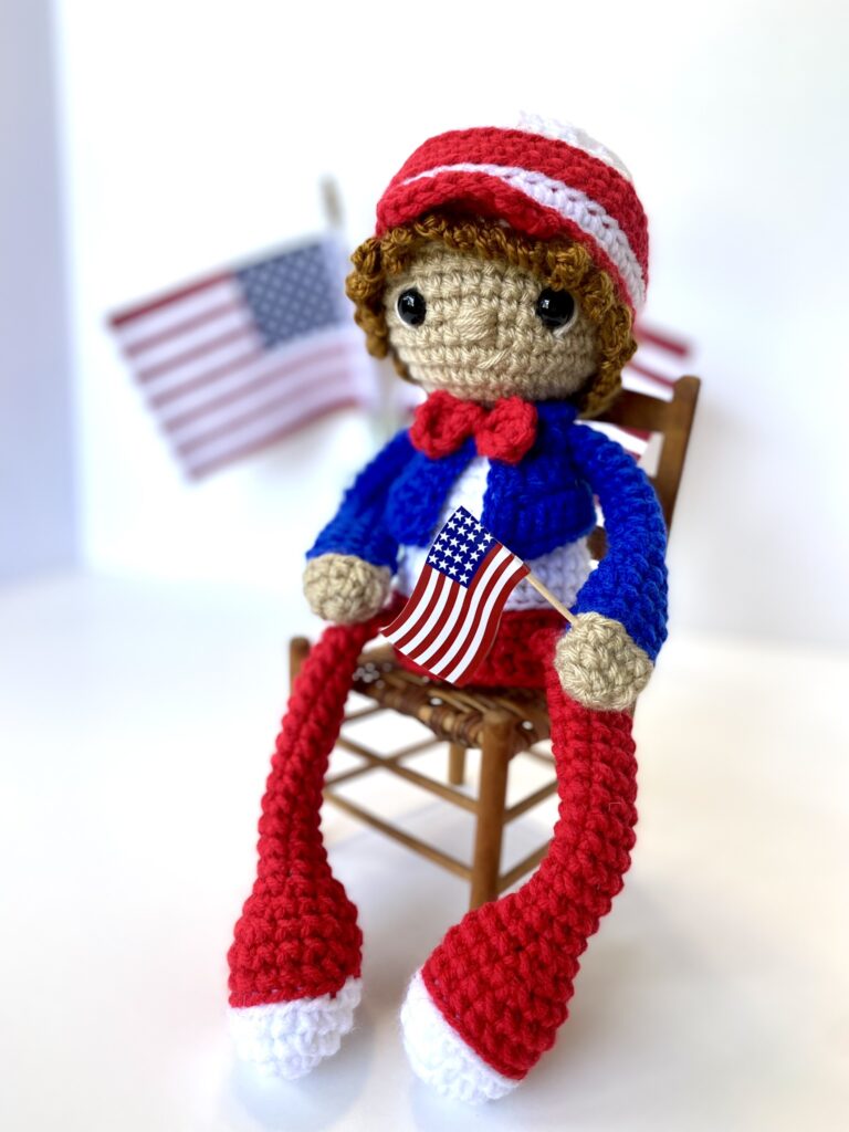 crocheted 4th of july decor