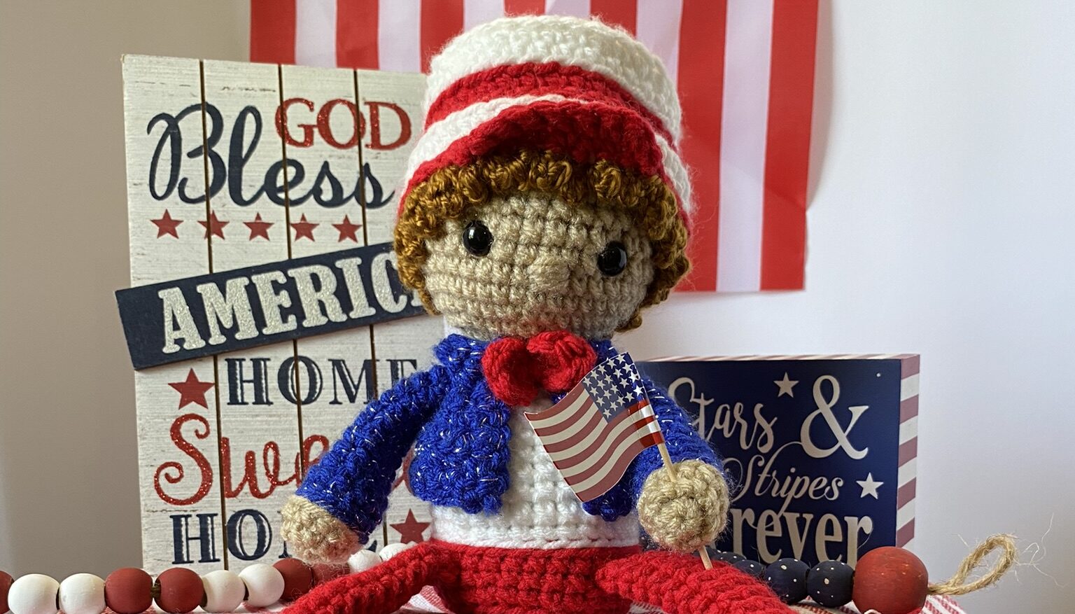 patriotic boy crochet pattern for 4th of July