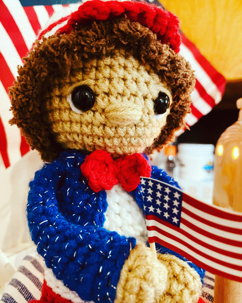 crochet pattern for a 4th of july boy
