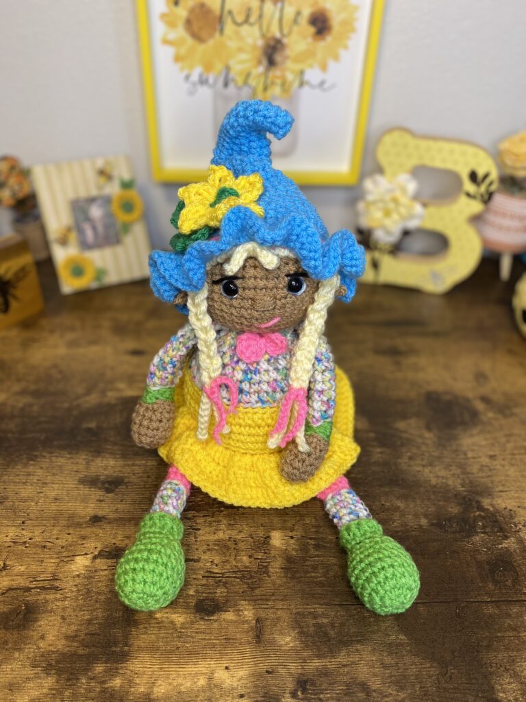 woodland girl elf crochet pattern mod
