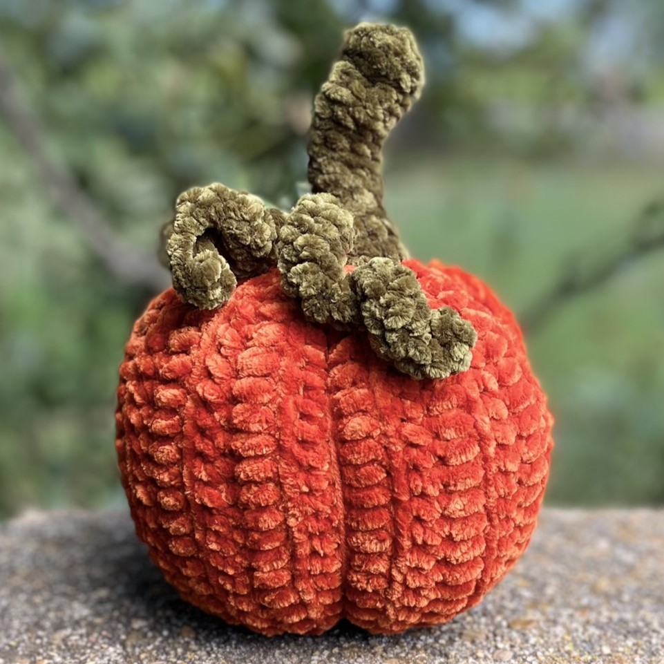 velvet pumpkin how to make a free crocheted pumpkin pattern